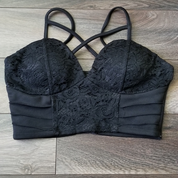 Sirens - Lace, padded, corset style crop - Picture 1 of 3
